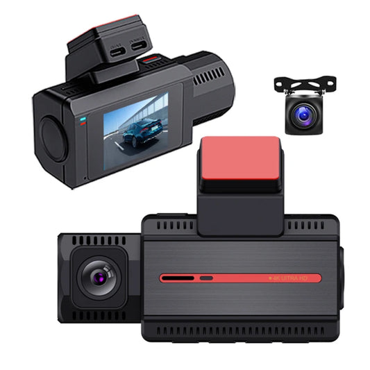 VIDCAI Dual Lens 4K + 2K Dash Cam with WiFi & GPS